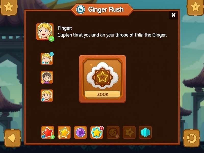 Ginger Rush Quest character customization
